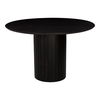 Povera Round Dining Table Black, by Moe's Home, 48" width x 30" height x 48" depth thumbnail 2