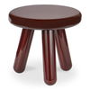 Joy Accent Table Deep Red Lacquer, Side & End Table by Moe's Home, 19" width x 18" height x 19" depth thumbnail 3
