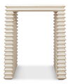 Stacked Side Table, Antique White thumbnail 4