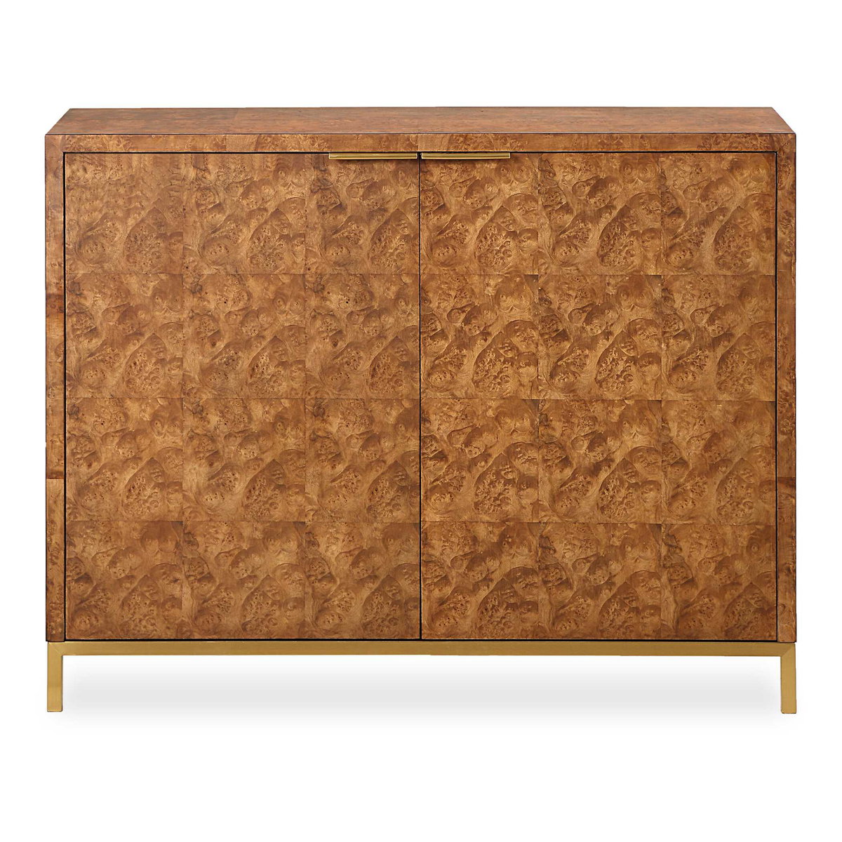 Jethro Burl 2 Door Cabinet, Furniture by Uttermost, 40" width x 32" height x 13" depth View 1