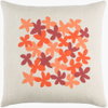 Little Flower Accent Pillow, Decorative Pillow by Surya, 20" length x 20" width thumbnail