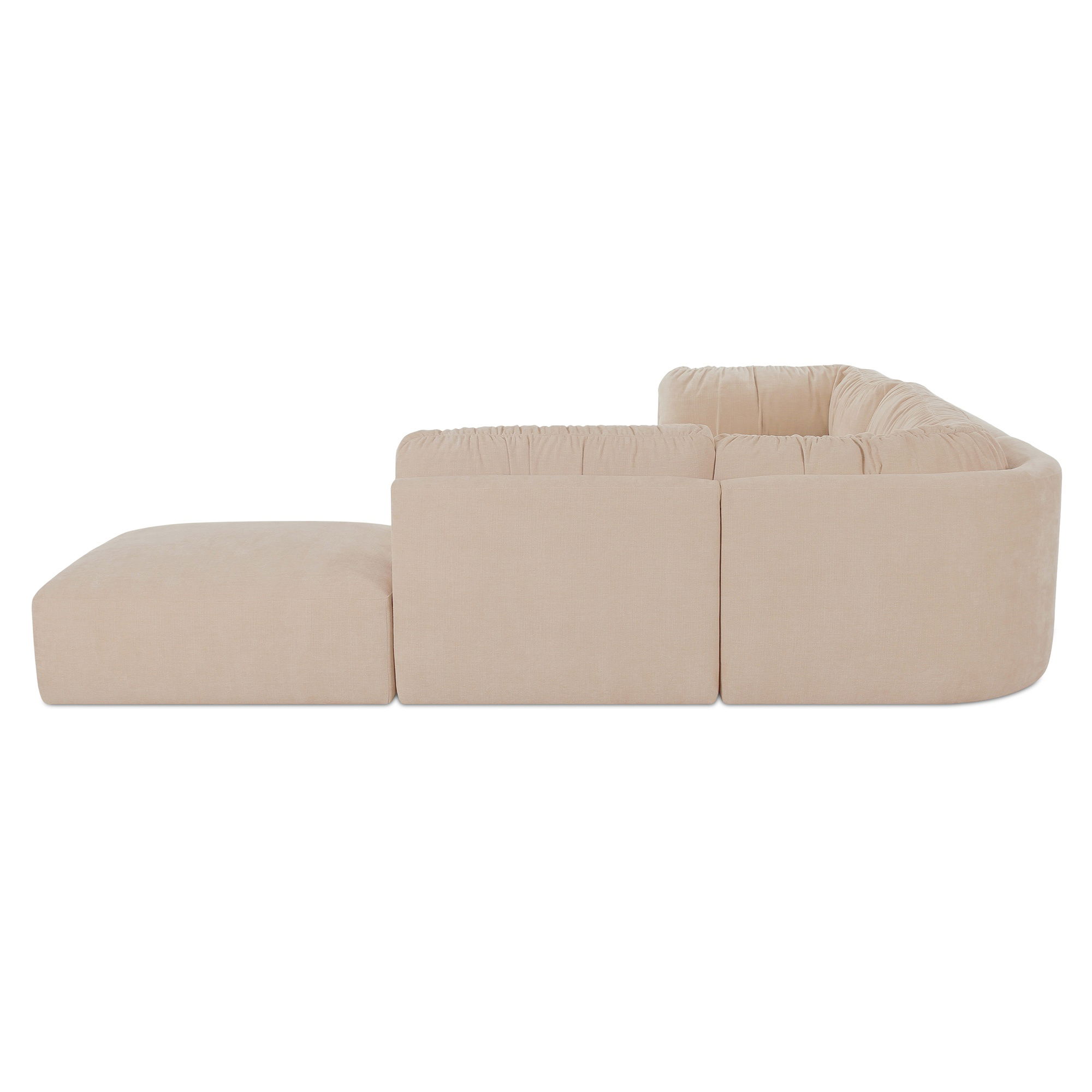 Matina Dream Modular Sectional Oatmeal, Sectional Sofa by Moe's Home, 118" width x 30.7" height x 118" depth View 4