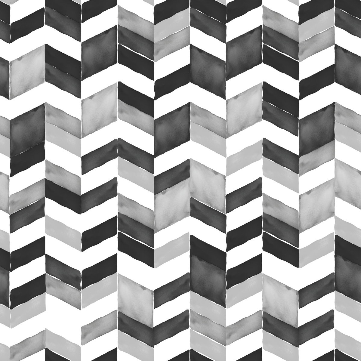 Paul Brent Watercolor Chevron Grey Peel & Stick Wallpaper, by York Wall, 18'10.8" length x 1'6" width x 0.02" depth