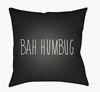Bahhumbug Accent Pillow, Decorative Pillow by Surya, 20" length x 20" width thumbnail