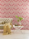 Tapestry Damask Red Wallpaper thumbnail 2
