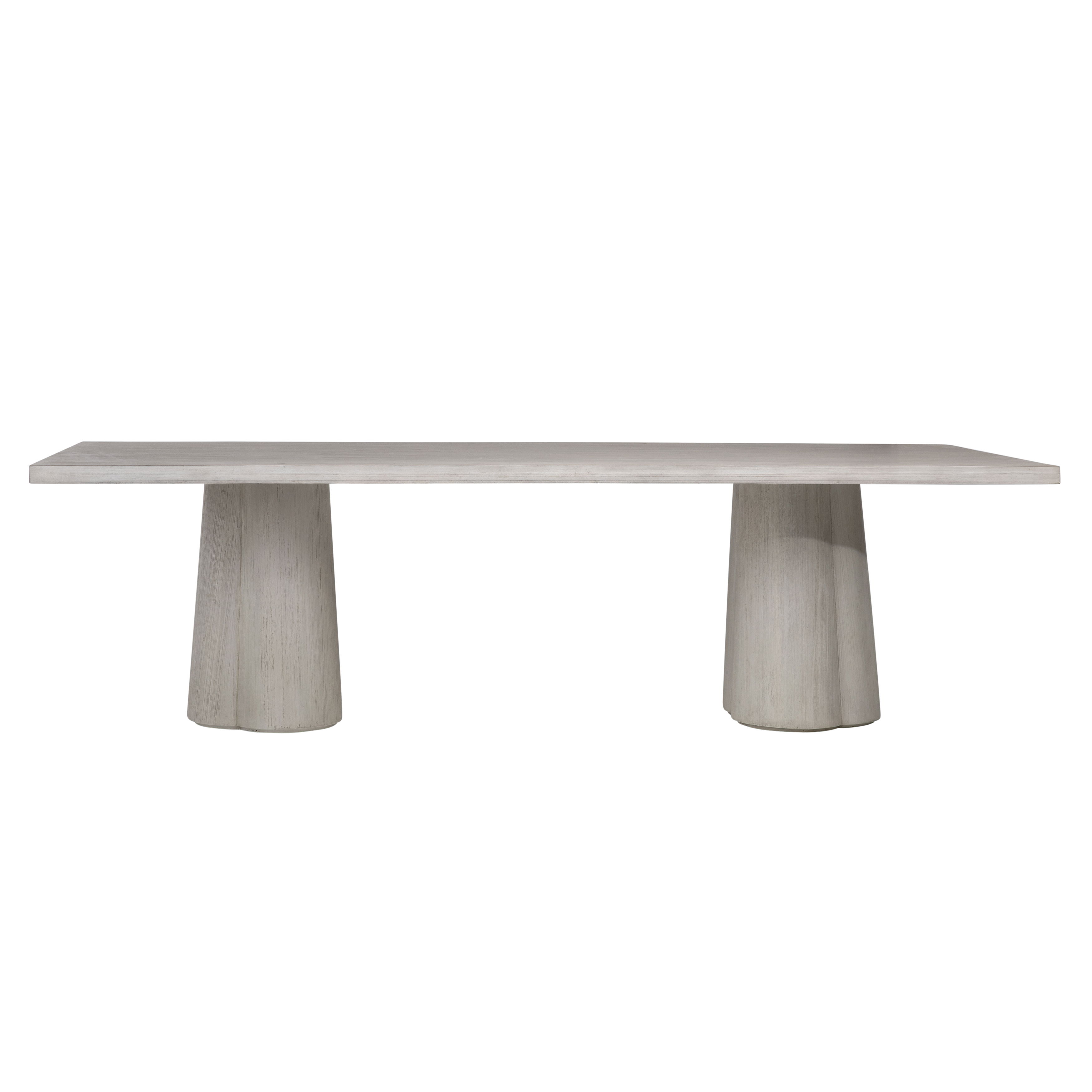 Arya Dining Table Whitewash 88' large image 