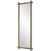 Abanu Ribbed Gold Dressing Mirror, by Uttermost, 22" width x 60.25" height x 1.25" depth thumbnail 5