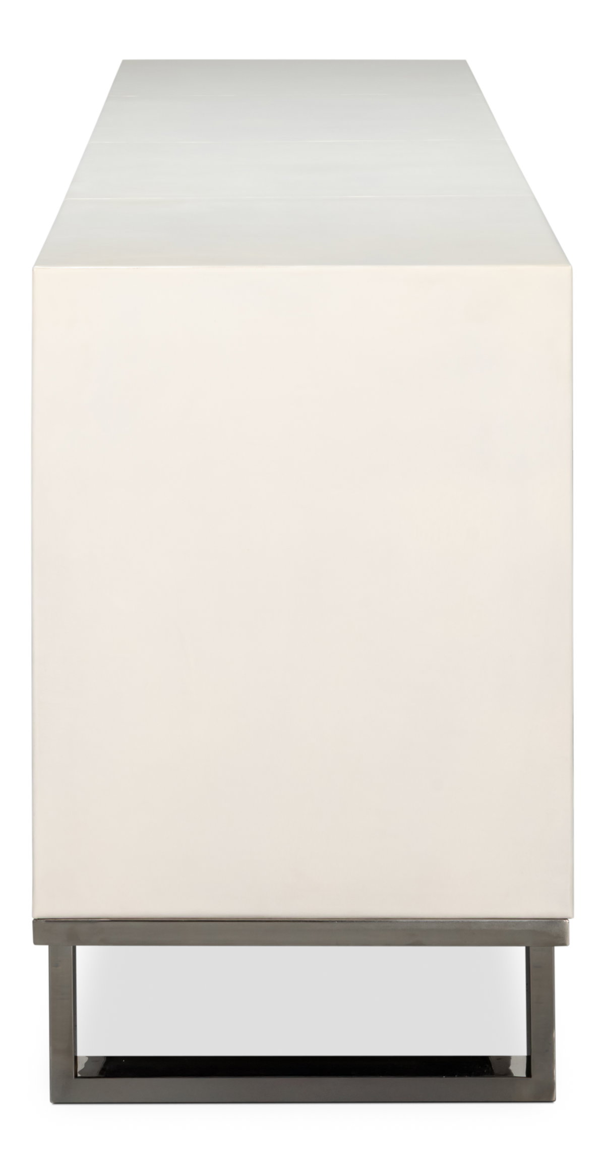 Bronzini Credenza  Embossed White, by Sarreid, 1'8" length x 7'10" width x 2'10" height View 4