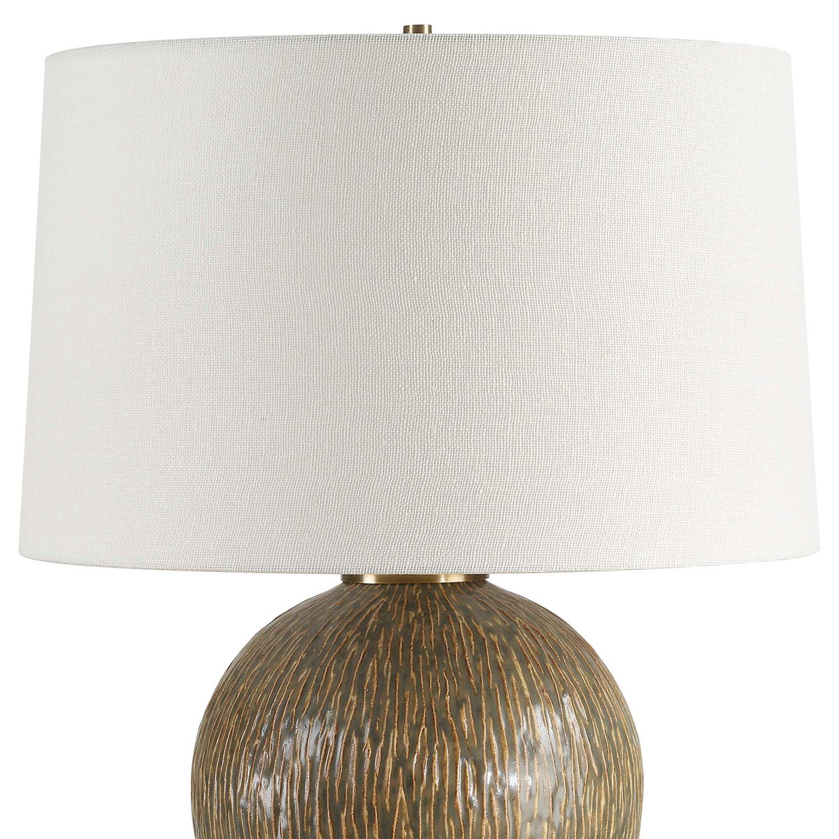 Rya Ceramic Table Lamp, by Uttermost, 17" width x 23.75" height x 17" depth View 5