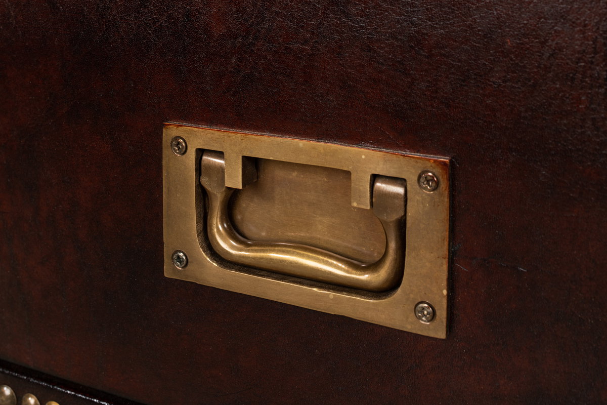 Studded Gentleman's Chest, by Sarreid, 1'8" length x 3'4" width x 2'10" height View 7