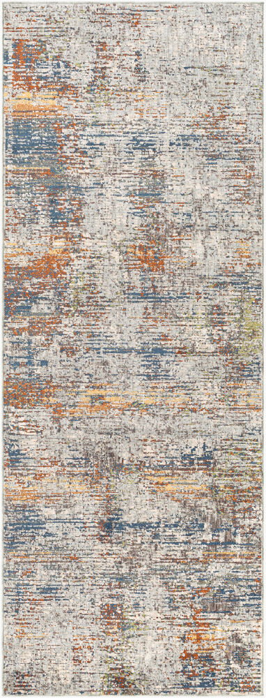 Presidential Machine Woven Rug, by Surya, 8'0.06" length x 3'2.98" width