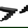 Lazarus Outdoor Bench Black, Benche by Moe's Home, 55.25" width x 18.5" height x 15.75" depth thumbnail 2