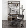 Hornet II Black Leather Body Metal Frame Accent Chair thumbnail 4