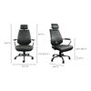 Executive Office Chair Black, by Moe's Home, 25.5" width x 45" height x 26" depth thumbnail 5