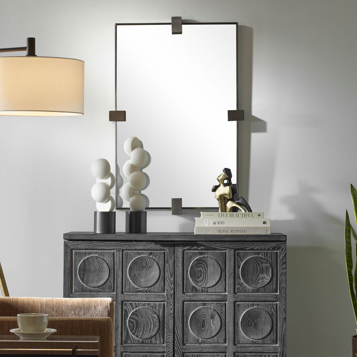 BATEAU MIRROR, by Uttermost, 25.25" width x 37.25" height x 2" depth View 2