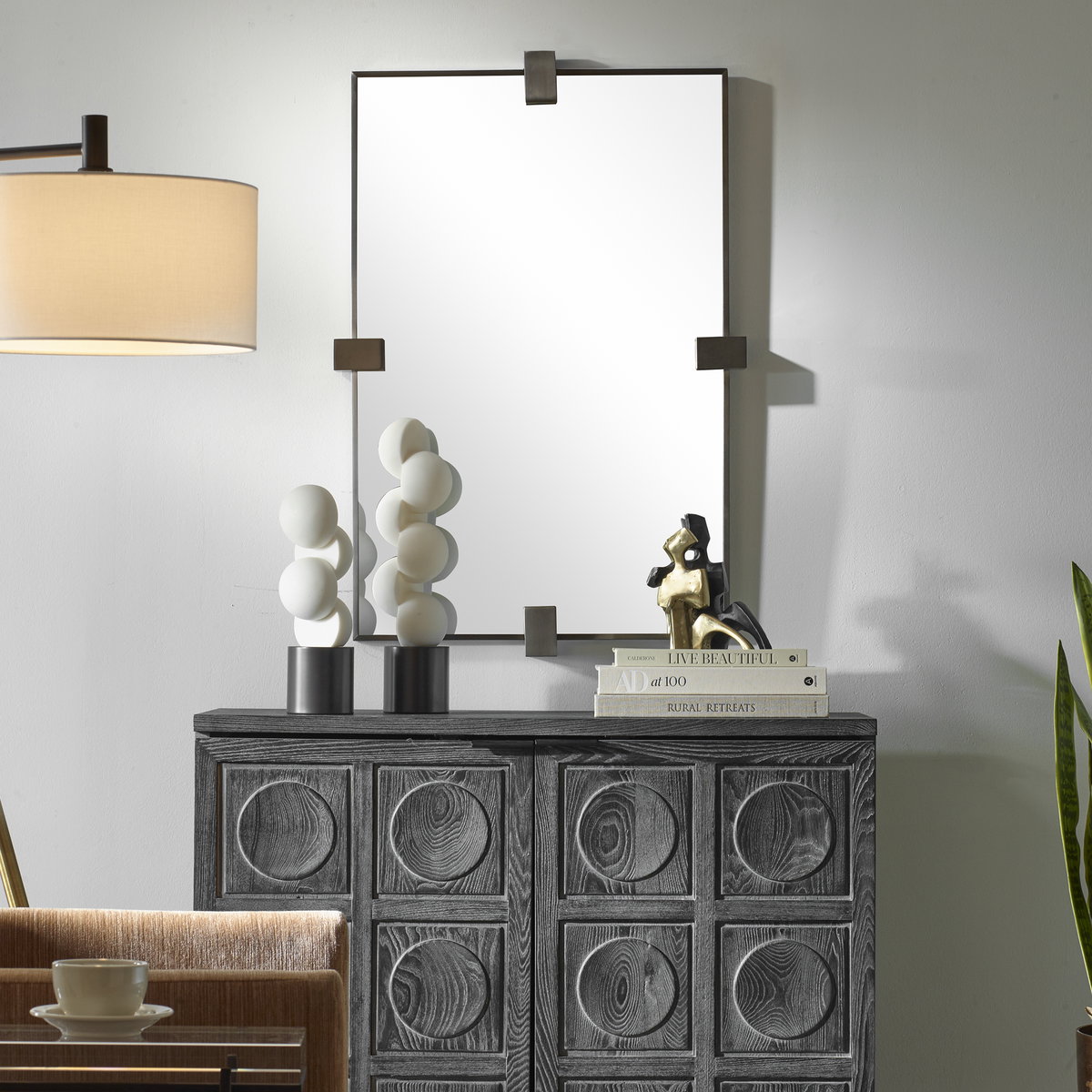 Bateau Modern Mirror, by Uttermost, 25.25" width x 37.25" height x 2" depth View 2