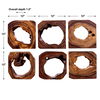 Adlai Wood Wall Art Set/6, Sculptural Wall Art by Uttermost, 12" width x 12" height x 1.5" depth thumbnail 3