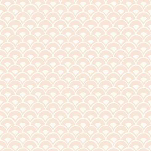 Stacked Scallops Pink Wallpaper