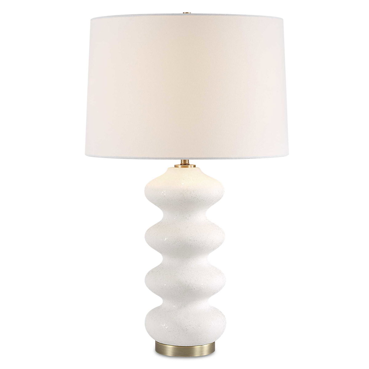 Liora White Table Lamp, by Uttermost, 16" width x 26.25" height x 16" depth View 1