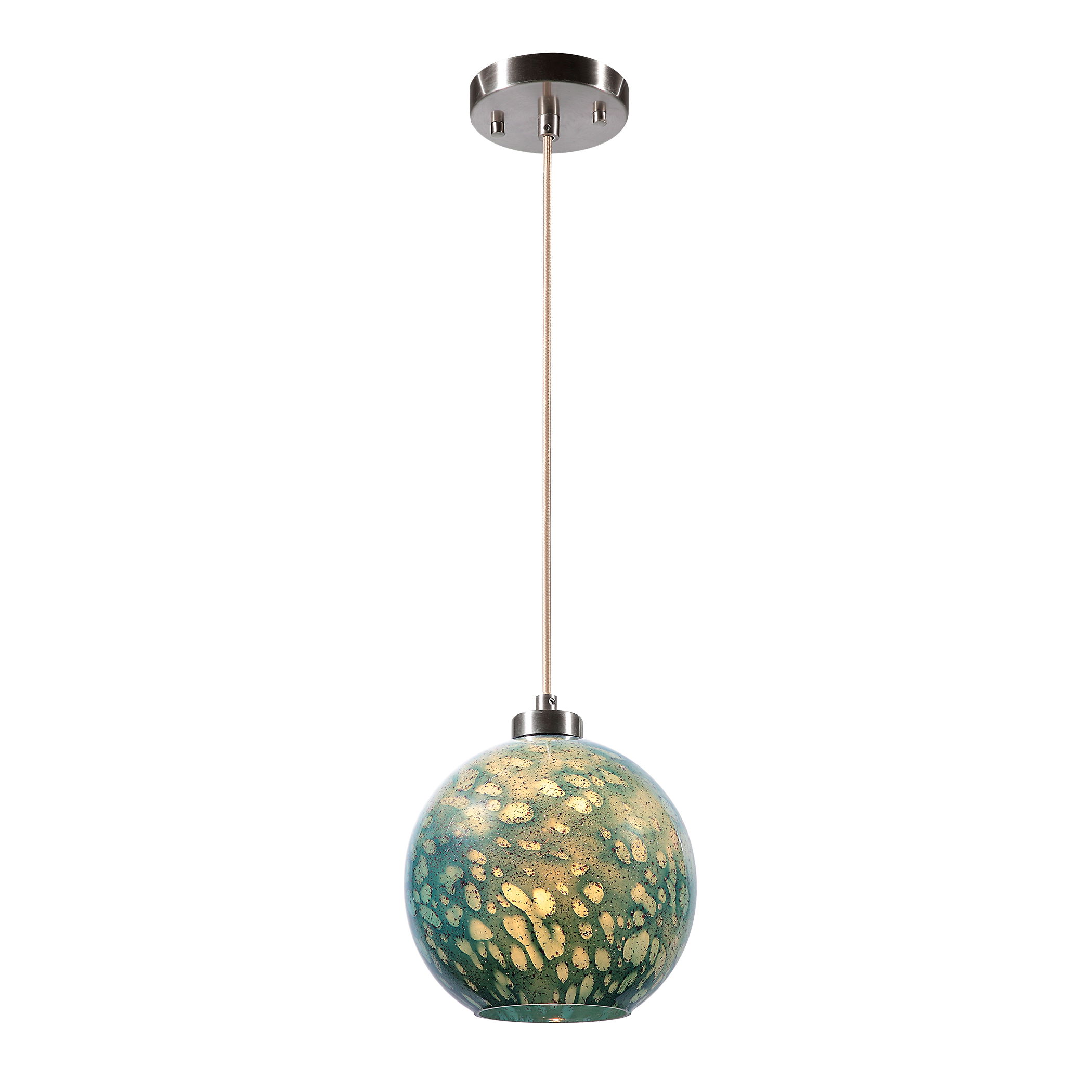 Gemblue1 Light Mini Pendant, Ceiling Light by Uttermost, 9.37" width x 10.12" height x 9.37" diameter x 9.37" depth View 9