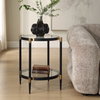 Chadid Round Glass Side Table, Furniture by Uttermost, 21.75" width x 23.75" height x 21.75" depth thumbnail 3
