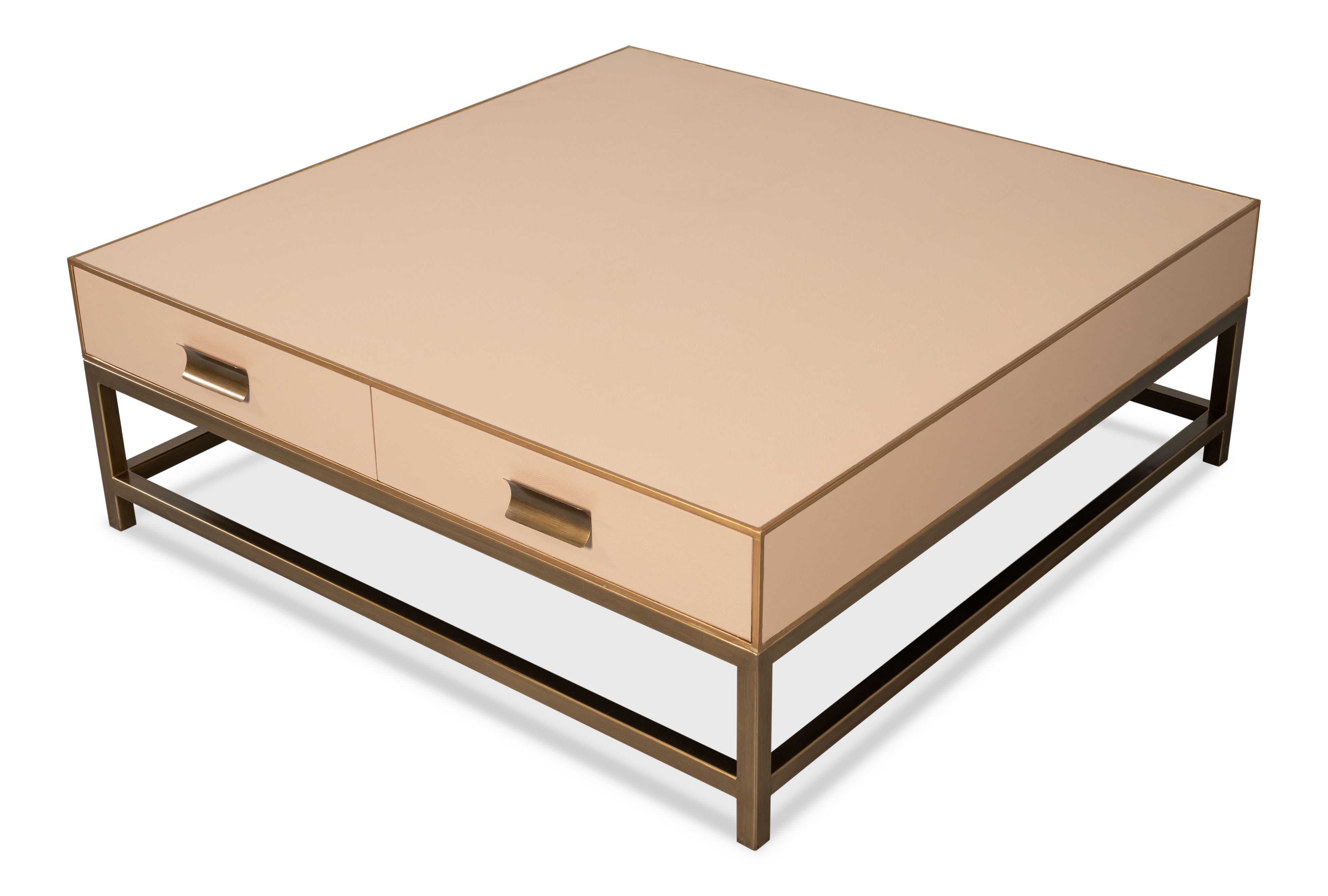 Gideon Shagreen Sq.Coffee Table Mushroom large image 