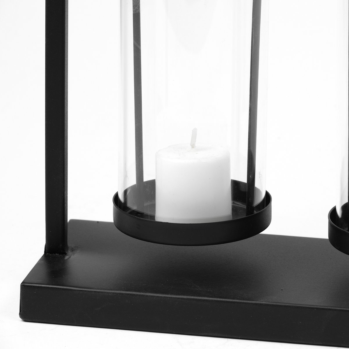 Erlen Black Metal Hanging Votive Five Candle Table Candle Holder, Candles & Candle Holder by Mercana, 23.62" length x 3.94" width x 12.8" height View 7
