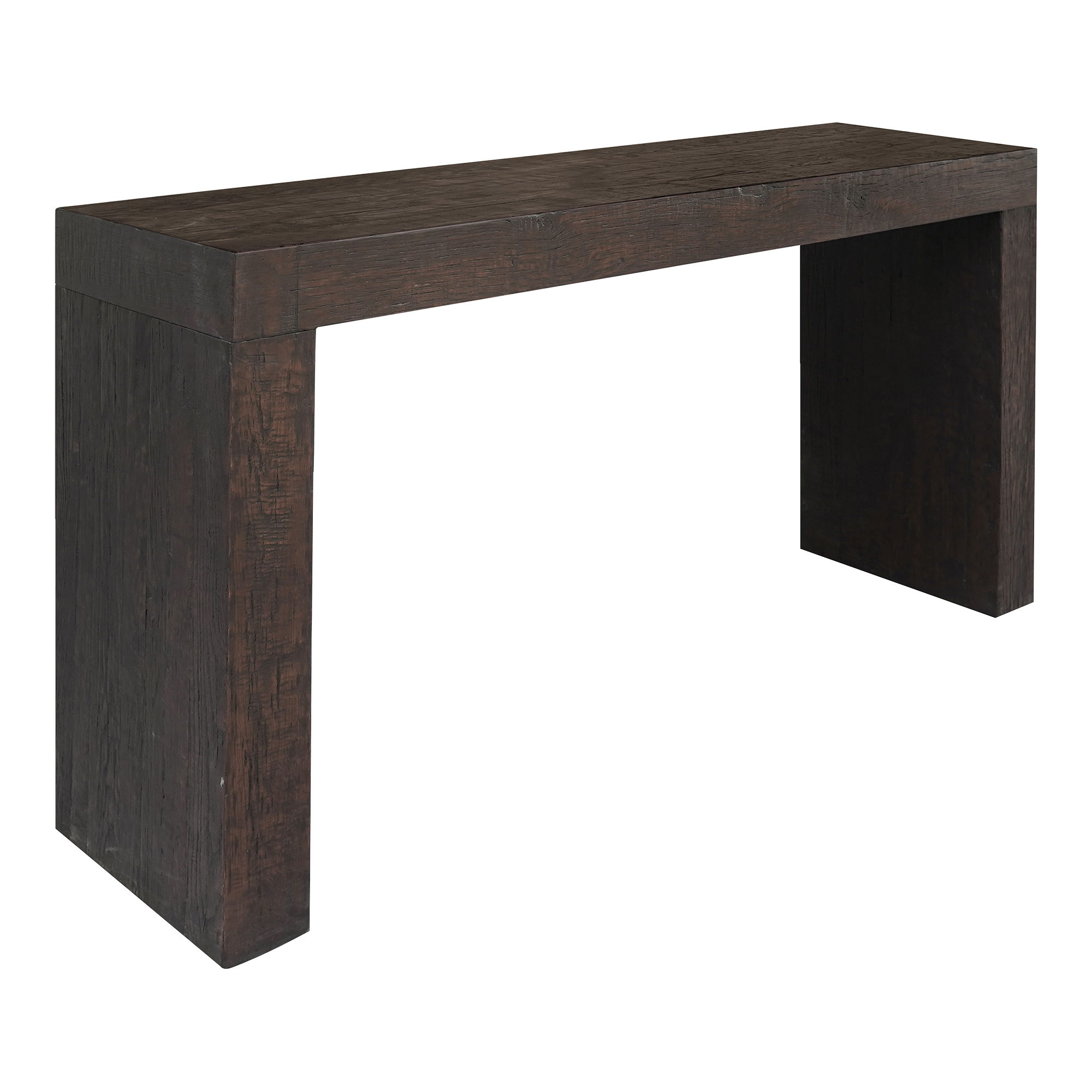 Evander Console Table Rustic Brown large image 