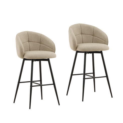 Ayla Bar Stool Set of 2 Sand
