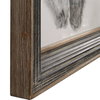 Custom Black And White Horses Print, by Uttermost, 2'7.5" width x 2'7.5" height x 2.75" depth thumbnail 6