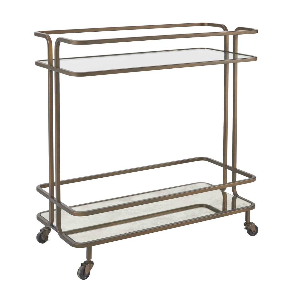 Erivo Bronze Bar Cart, Bar Carts & Cabinet by Uttermost, 34" width x 32" height x 16" depth View 6