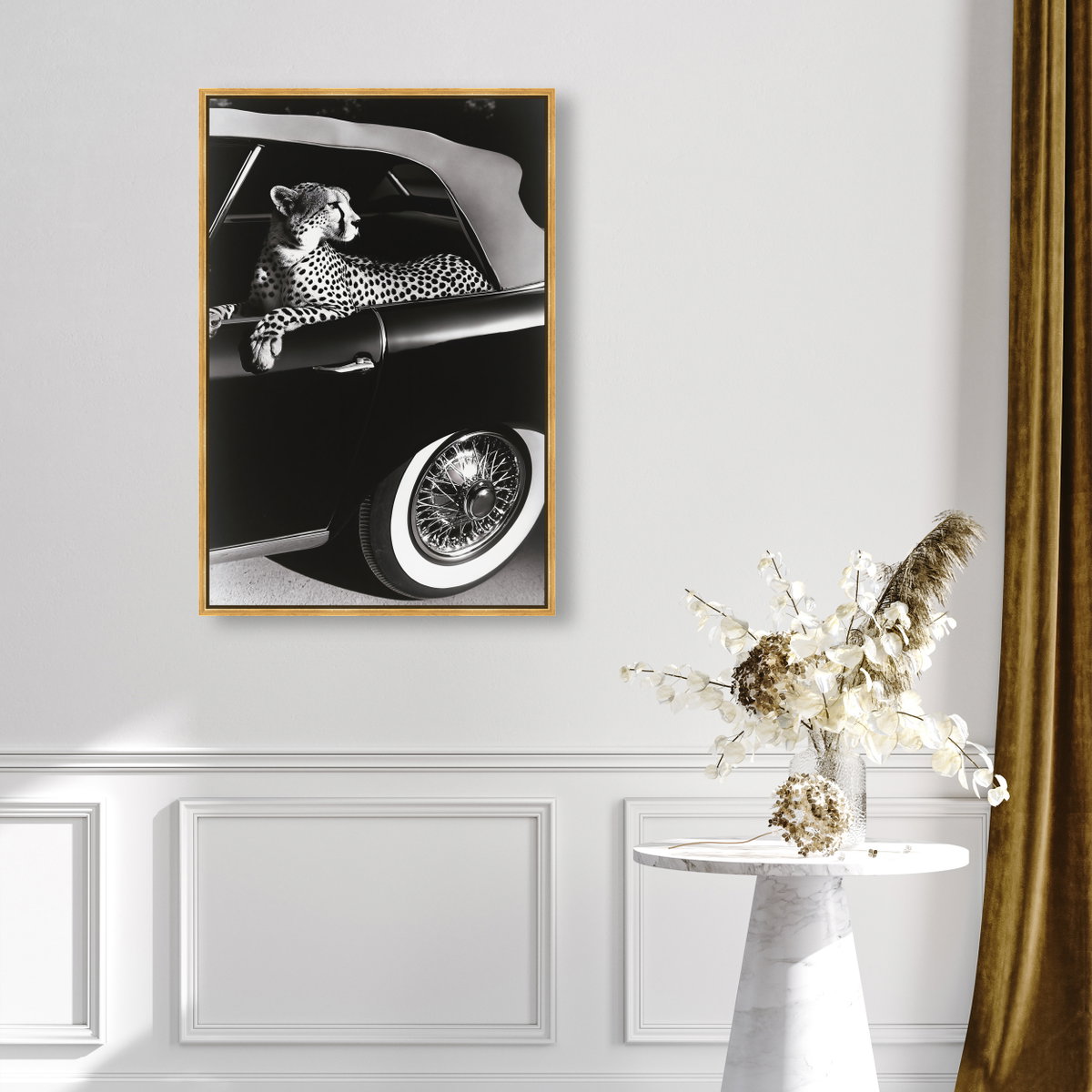 Convertible Feline I (No Embellishment), Art by Oliver Gal,  24x36 View 3