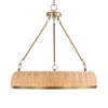 Ladakh 9 Light Round Wicker Pendant, by Uttermost, 28" width x 27" height x 28" diameter thumbnail 6