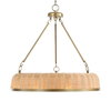 Ladakh 9 Light Round Wicker Pendant, by Uttermost, 28" width x 27" height x 28" diameter thumbnail 6