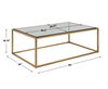 Bravura Gold Coffee Table, Furniture by Uttermost, 48" width x 16.75" height x 30" depth thumbnail 3