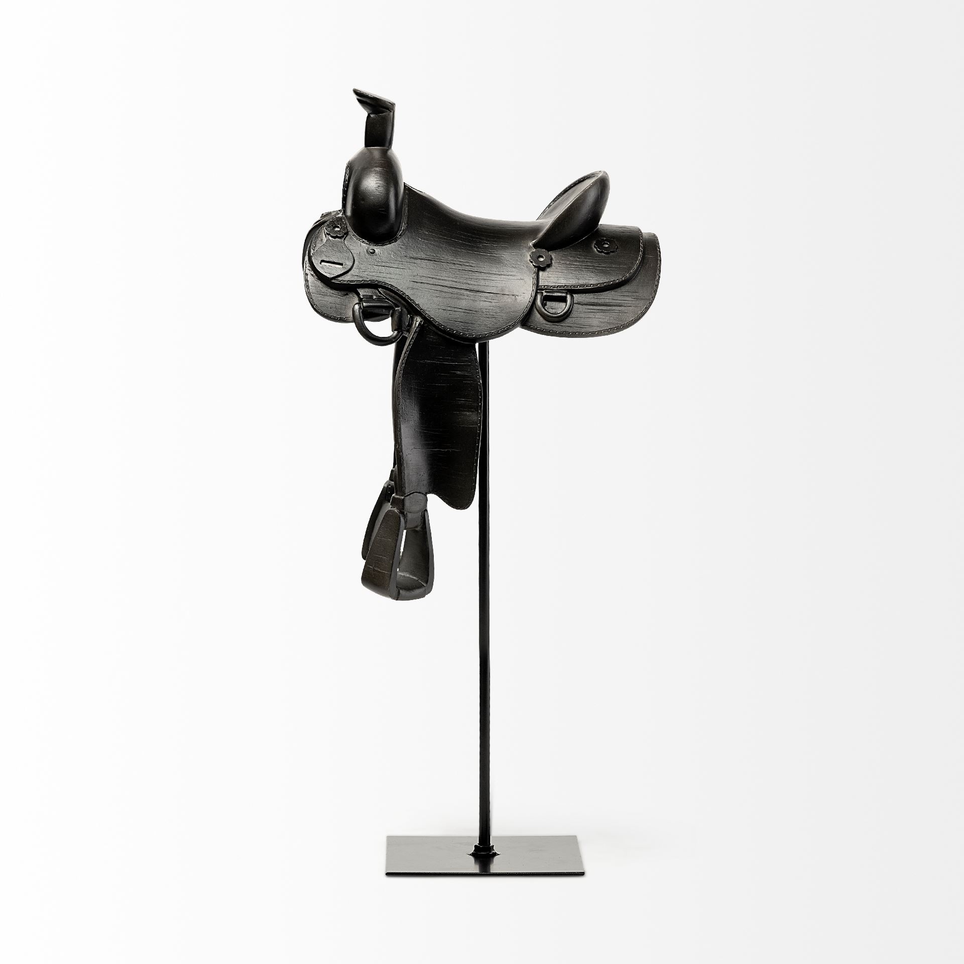 Colt I 9L x 8W Black Equestrian-Inspired Western Horse Saddle large image 