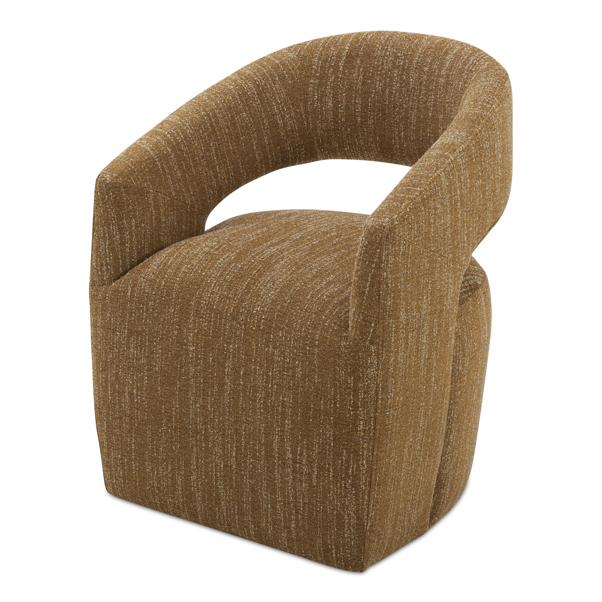 Barrow Rolling Dining Chair Amber Glow large image 