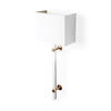 Cantabria 12x30 White Shade Brass/Acrylic Wall Sconce thumbnail 0
