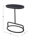 Jessenia Black Marble Accent Table, Side & End Table by Uttermost, 18" width x 23" height x 12" depth thumbnail 3