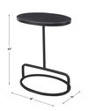 Jessenia Black Marble Accent Table thumbnail 2