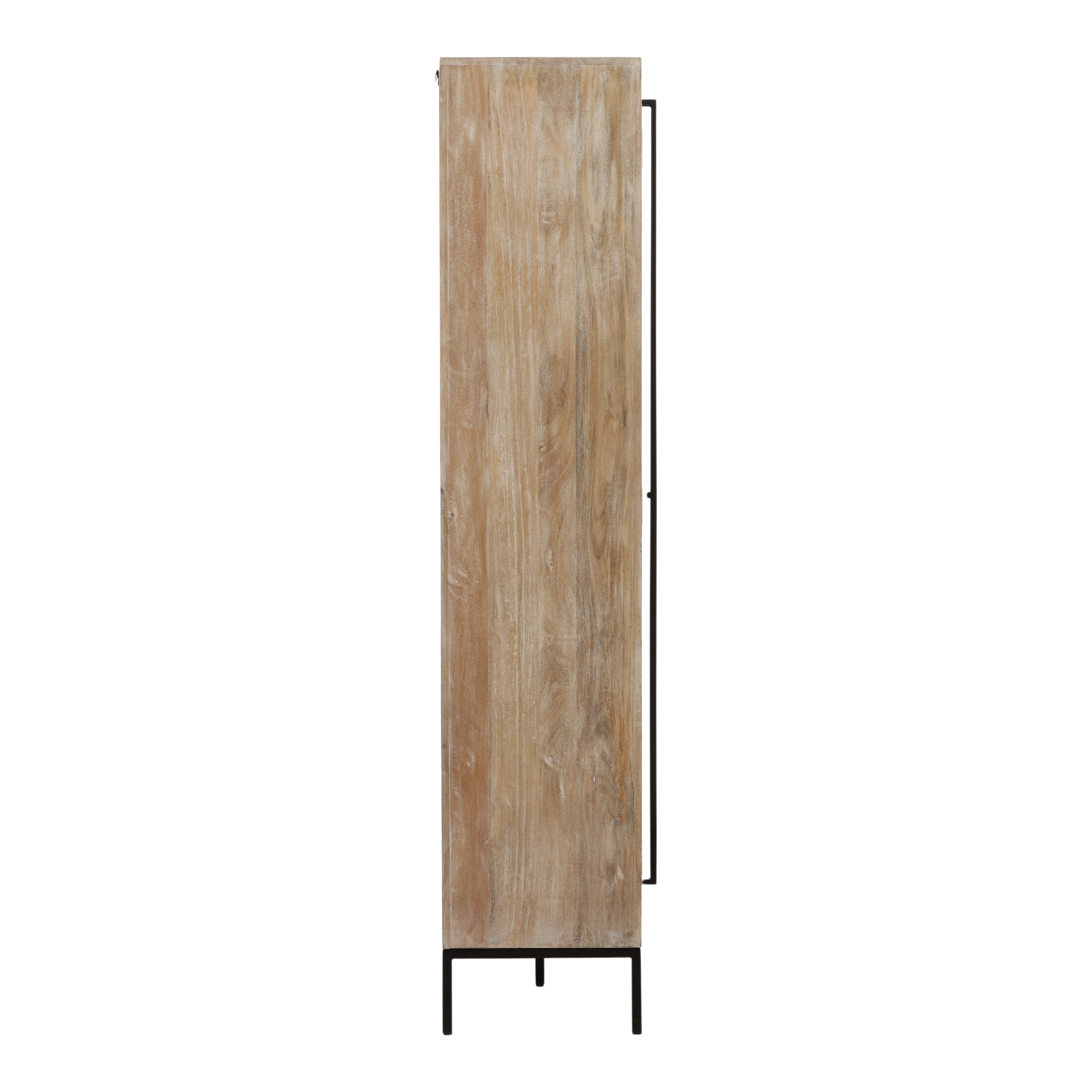 Fairbanks Cabinet Natural, Cabinets & Sideboard by Dovetail, 48" width x 78" height x 16" depth View 3