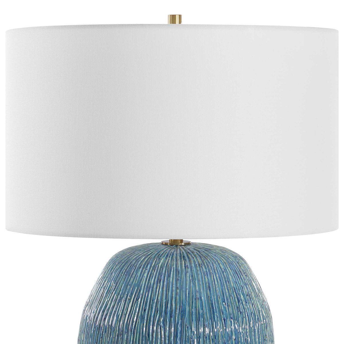 Elysia Textured Table Lamp, by Uttermost, 17" width x 23.25" height x 17" depth View 6