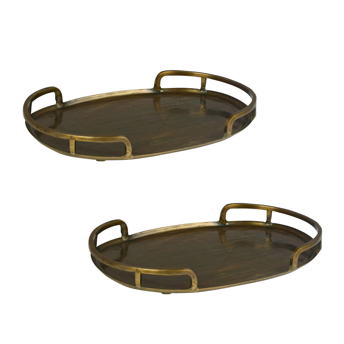Fatima Tray Set of 2 - 24', Decor by Dovetail, 24" width x 3" height x 17" depth
