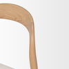 Nobu Oak Wood with Cream Fabric Open Back Dining Chair thumbnail 8