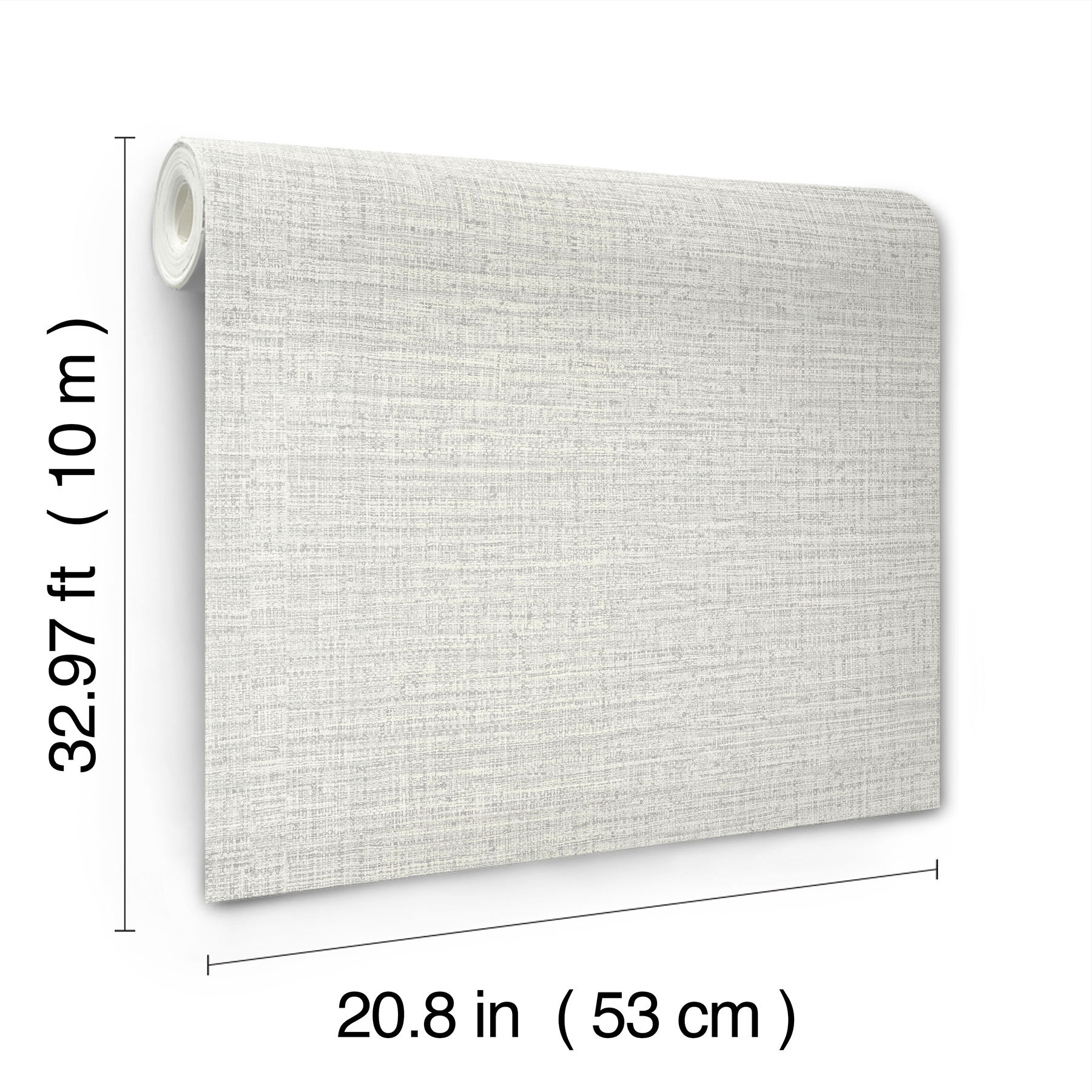 Scotland Tweed Ivory Wallpaper, by York Wall, 33' length x 1'8.9" width x 0.02" depth View 5