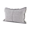 Thais 13x21 Gray Fabric Fringed Decorative Pillow Cover, by Mercana, 13" length x 21" width x 0.2" height thumbnail 1