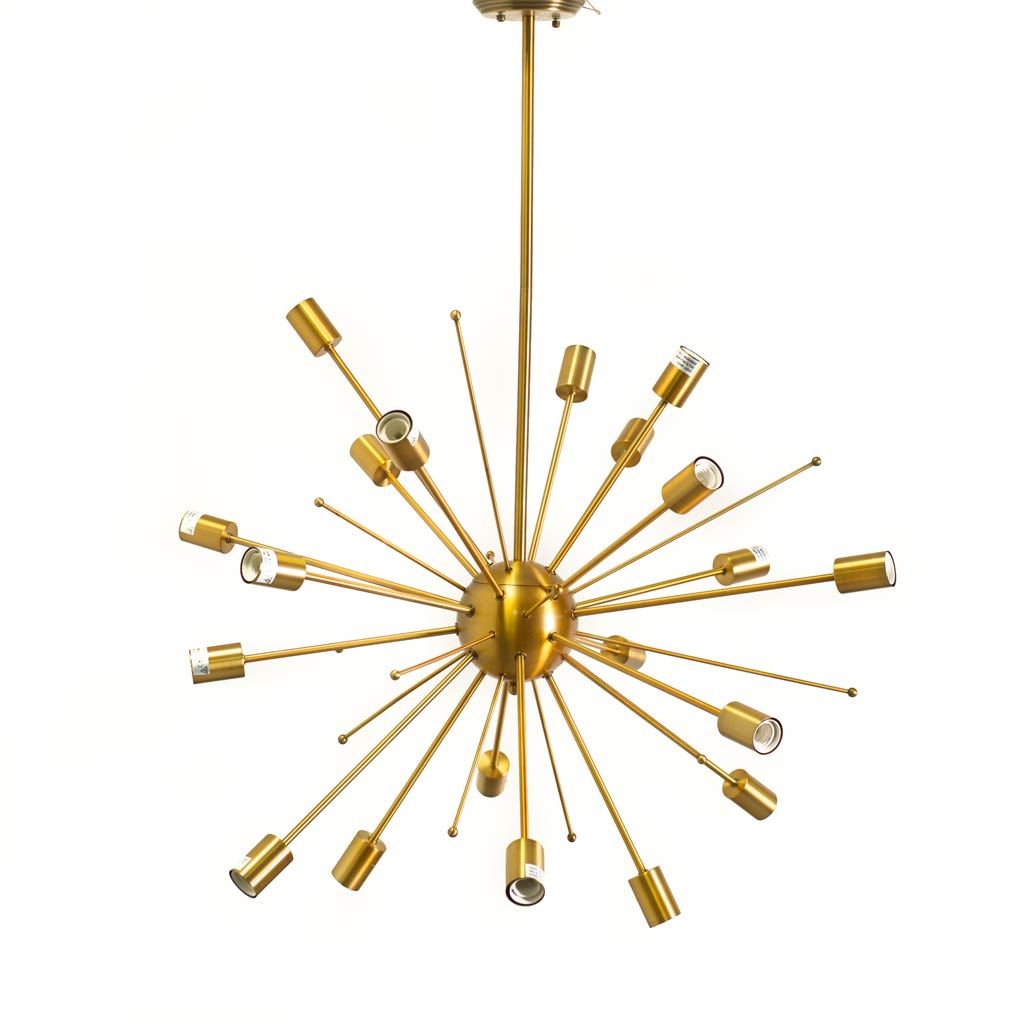 Edisonna II (38'D) Gold Sputnik Twenty Bulb Chandelier, by Mercana, 38" length x 38" width x 38" height View 1