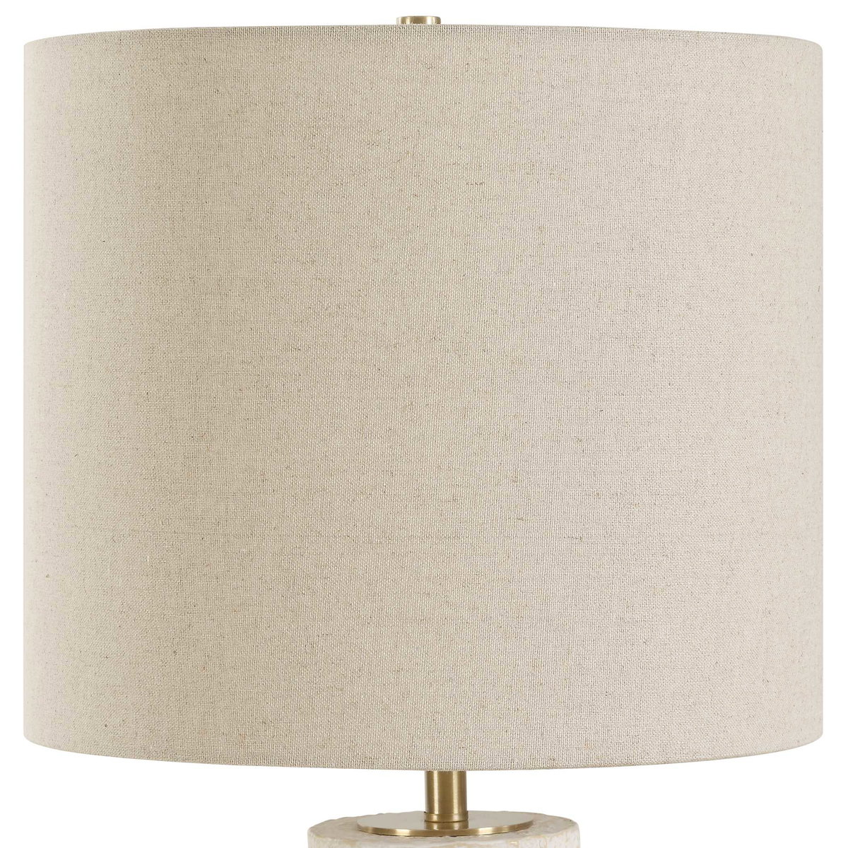 Doreyn Ivory Table Lamp, by Uttermost, 14" width x 25.75" height x 14" depth View 4