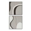 Joel Modern Wood Wall Art Set/2, Sculptural Wall Art by Uttermost, 27.75" width x 27.75" height x 1.37" depth thumbnail 1