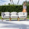 Inou Elements Modular Three-seater Sofa, Outdoor Furniture by Crescent Garden, 6'9.3" width x 2'2.4" height x 2'3.8" depth thumbnail 2